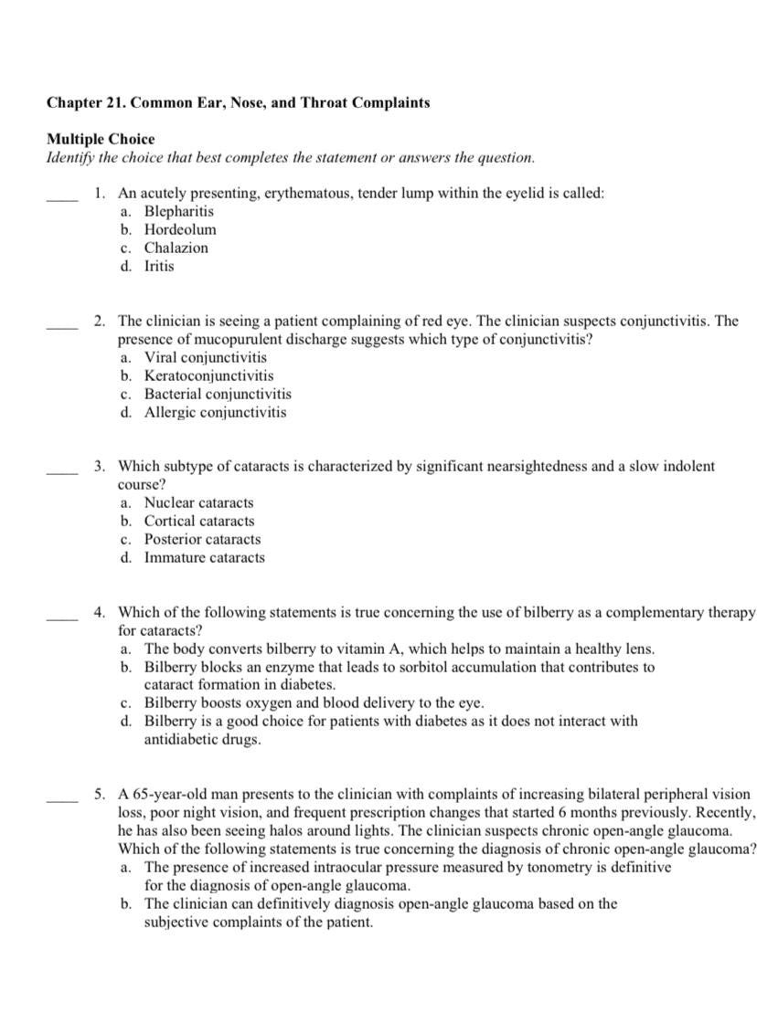 Primary Care: Art and Science of Advanced Practice Nursing – Test Bank (5th Edition, Dunphy)