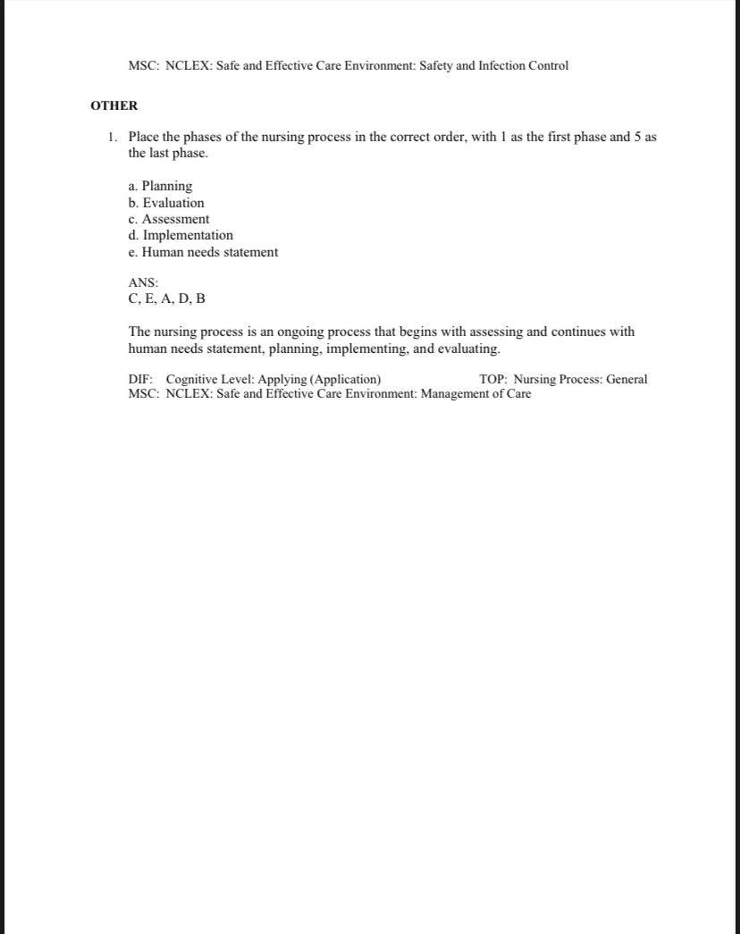 Test Bank for Pharmacology and the Nursing Process – 10th Edition (Lilley, Collins, Snyder)