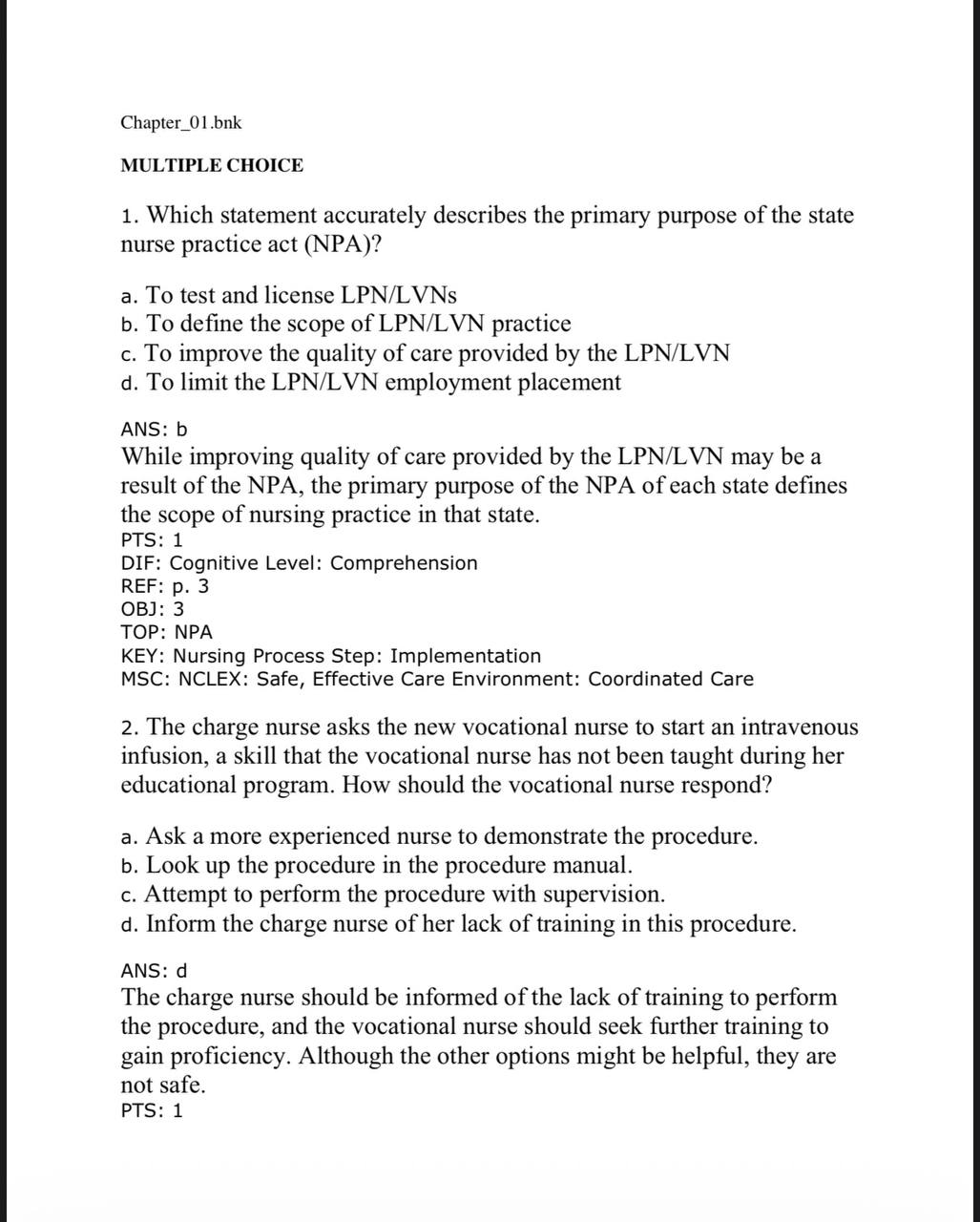 Test Bank for Medical-Surgical Nursing: Concepts & Practice – 5th Edition (Stromberg)