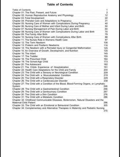 Test Bank for Introduction to Maternity and Pediatric Nursing – 7th Edition (Leifer)