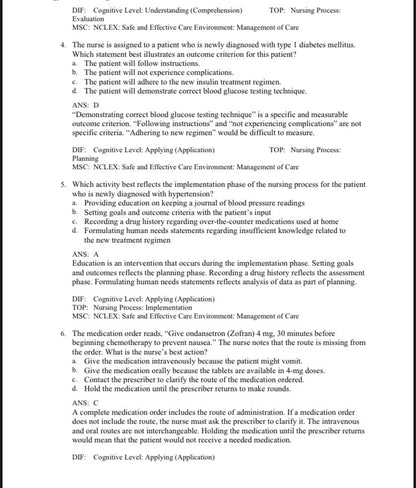 Test Bank for Pharmacology and the Nursing Process – 9th Edition (Lilley, Collins, Snyder)