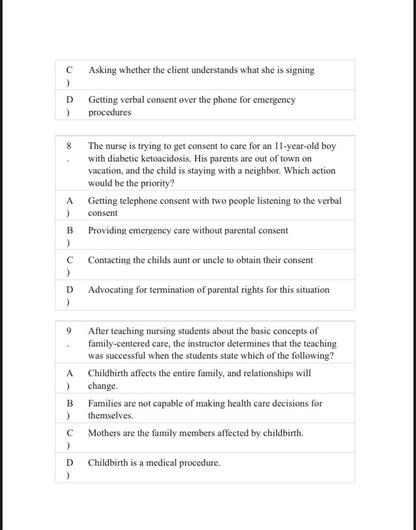 Essentials of Maternity, Newborn & Women’s Health Nursing – Test Bank (5th Edition, Ricci)