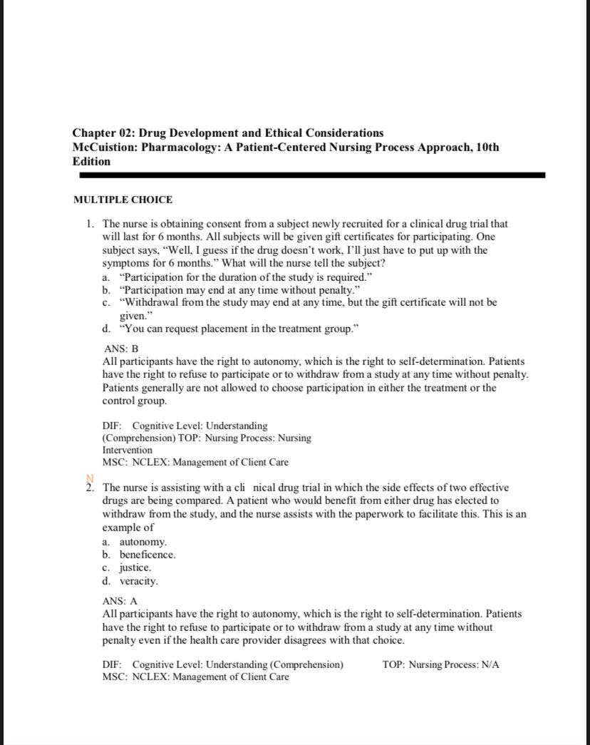 Test Bank for Porth’s Pathophysiology: Concepts of Altered Health – 10th Edition (Norris)