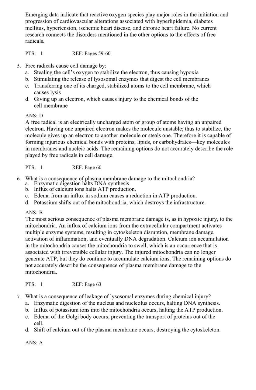 Test Bank for Pathophysiology: The Biologic Basis for Disease in Adults and Children – 9th Edition (McCance & Huether)