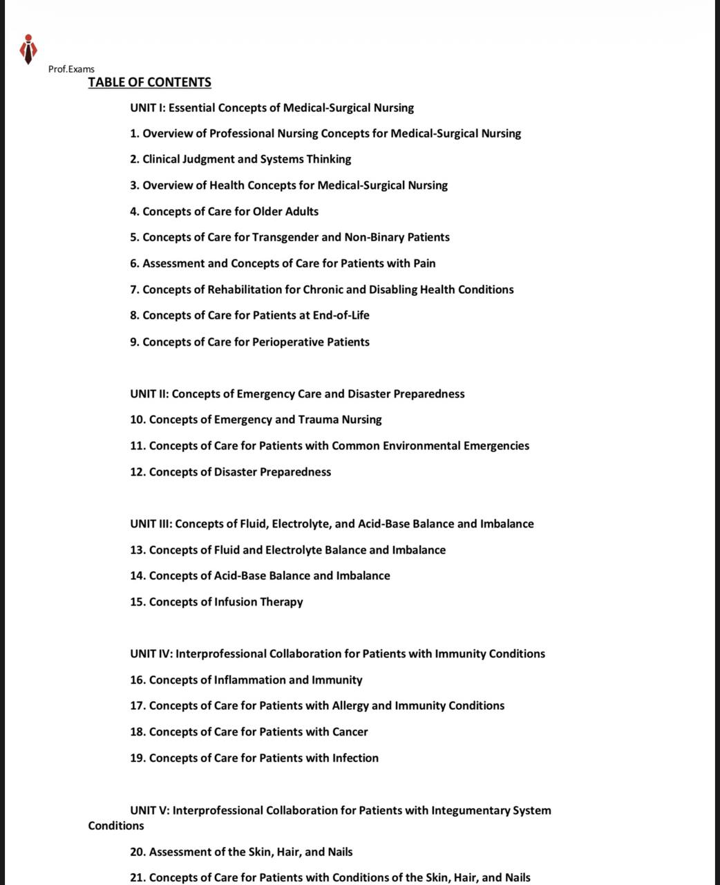 Test Bank for Medical-Surgical Nursing: Concepts for Clinical Judgment and Collaborative Care – 11th Edition (Ignatavicius)